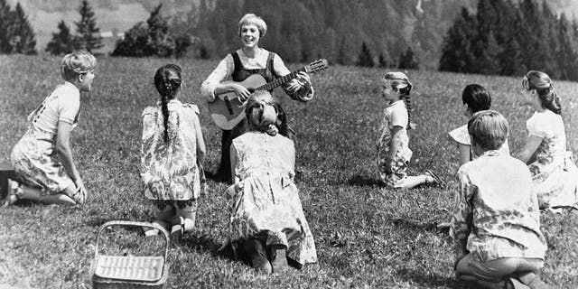 Julie Andrews portrays Maria von Trapp in a scene from the popular movie of 1965, 