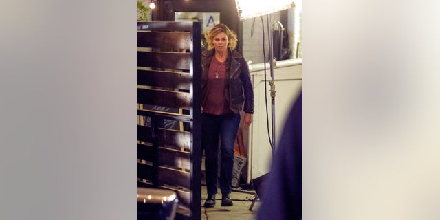 Charlize Theron is seen on the movie set of "Tully" in November 2016.
