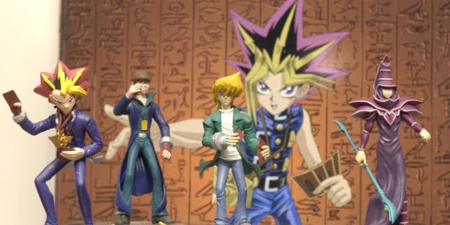 400963 51: Toy maker Mattel, Inc. debuted the new Yu Gi Oh figures at the International Toy Fair February 10, 2002 in New York. The figures and accessories depict scenes from the cartoons. (Photo by Lawrence Lucier/Getty Images)