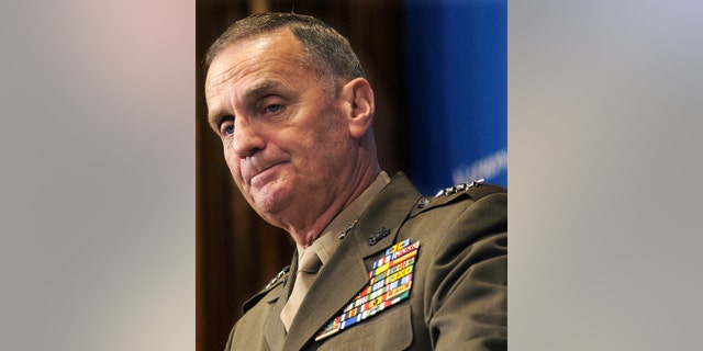 U.S. General James Jones, NATO Supreme Allied Commander Europe, speaks at the National Press Club on Thursday, May 25, 2006, in Washington, D.C.  