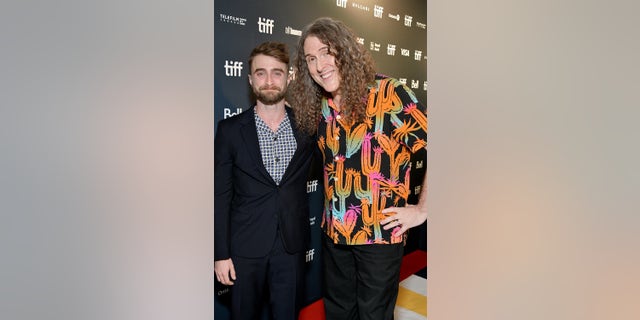 From left: Daniel Radcliffe and Weird Al Yankovic attend the ‘Weird: The Al Yankovic Story’ premiere during the 2022 Toronto International Film Festival at Royal Alexandra Theatre on Sept. 8, 2022, in Toronto.