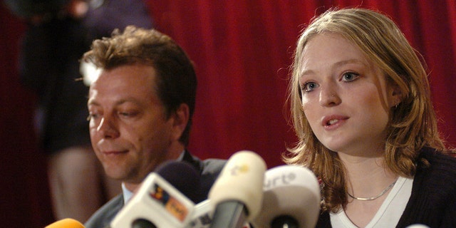 Sabine Dardenne participated in a press conference on April 19, 2004. Emotions were high as one of only two surviving victims of notorious Belgian child rapist Marc Dutroux confronted her tormentor for the first time since her 1996 abduction. Dardenne was 12 when she was kidnapped and held for 80 days in a dungeon in Dutroux's cellar.