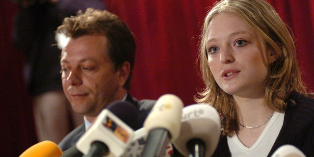 Sabine Dardenne participated in a press conference on April 19, 2004. Emotions were high as one of only two surviving victims of notorious Belgian child rapist Marc Dutroux confronted her tormentor for the first time since her 1996 abduction. Dardenne was 12 when she was kidnapped and held for 80 days in a dungeon in Dutroux's cellar.