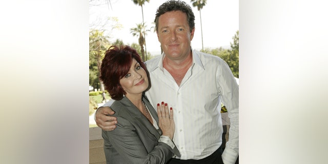 From left: Sharon Osbourne and Piers Morgan, circa 2007. The wife of Ozzy Osbourne defended her pal following the Duke and Duchess of Sussex's bombshell interview with Oprah Winfrey.