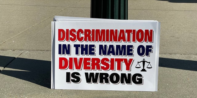A sign at the "Equal Education Rights for All" Rally, Oct. 30, 2022, in Washington, D.C.