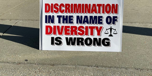 A sign at the "Equal Education Rights for All" Rally, Oct. 30, 2022, in Washington, D.C.