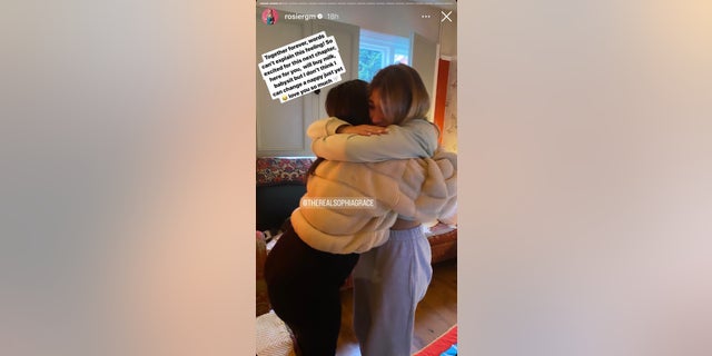 Rosie shared in an Instagram story how happy she was for her cousin to pregnant.