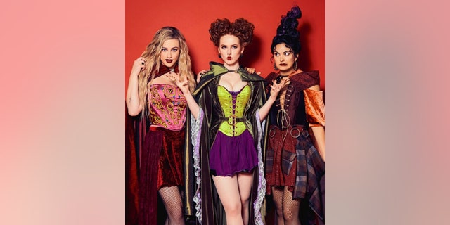 The three lead women in the CW's "Riverdale" Lili Reinhart, Camila Mendes, and Madelaine Petsch perfectly embodied the Sanderson Sisters from "Hocus Pocus."