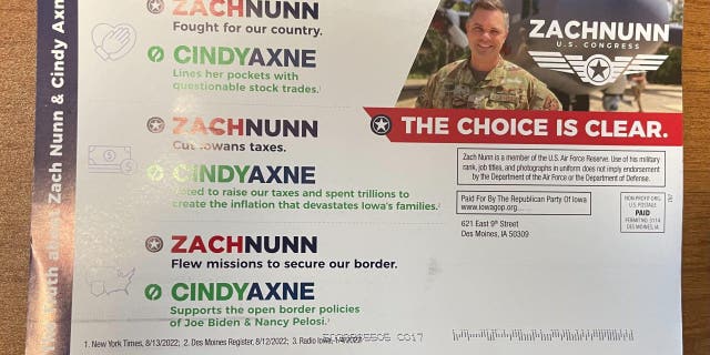 Iowa state Sen. Zach Nunn is running to represent Iowa's 3rd Congressional District in Congress.