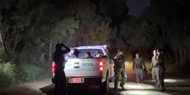 Migrants are caught during a border "ride-along."