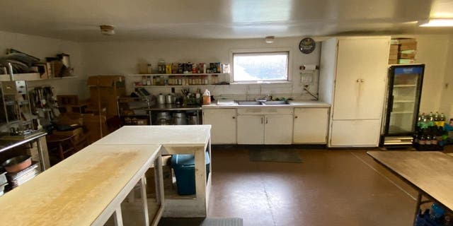 This modest kitchen behind the store is where Alan and Sharlene Weidner make homemade food for the shop every day. 