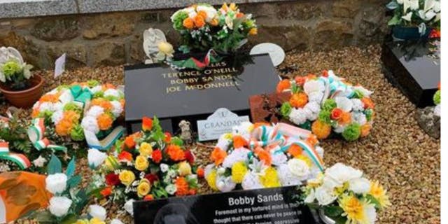Bobby Sands grave in Milltown Cemetery