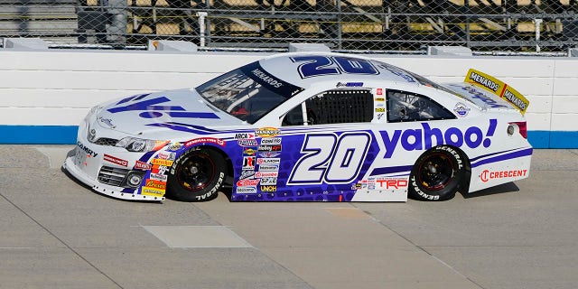 Jesse Love races on April 29, 2022, at Dover Motor Speedway in Delaware.