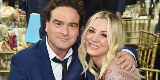 Johnnhy Galecki and Kaley Cuoco had a real-life romance while filming the "Big Bang Theory."