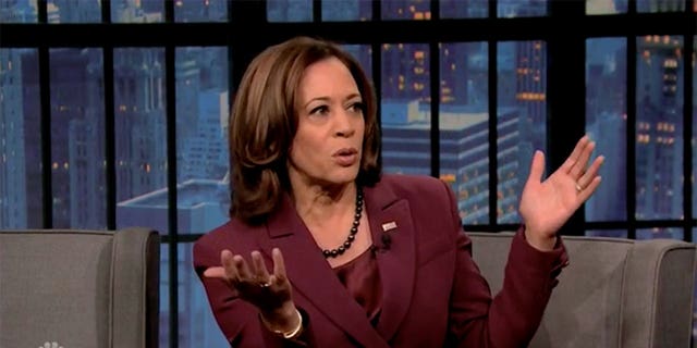 Vice President Kamala Harris sat down with Seth Meyers on Tuesday during "The Late Night with Seth Meyers."