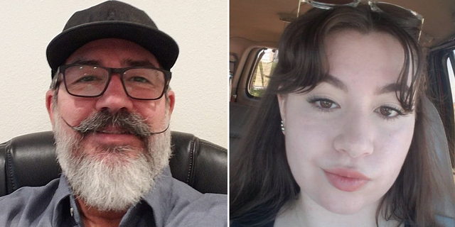 The victims of last Thursday's stabbing in Palmdale, California, have been identified in the media as, from left, Ken Evans and McKenna Evans.