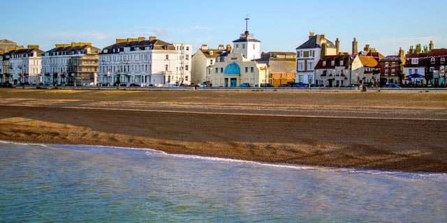 Buildings along Beach Street in Deal, Kent, England, where Debbie Griggs went missing.