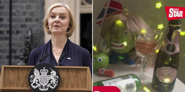 A Daily Star livestream of a head of lettuce outlasted Liz Truss as U.K. prime minister. Truss announced her resignation Thursday, Oct. 20, 2022.