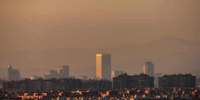 View of the skyline in Madrid, Spain. Europol says that Spanish police have dismantled the crime group believed to be running Europe’s biggest "narco-bank."