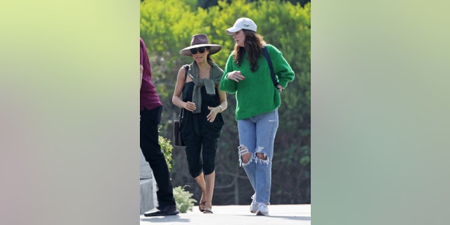 Meghan Markle brought a friend along for a shopping excursion after admitting her "Deal or No Deal" past felt uncomfortable.
