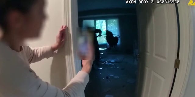 A video posted by the Miami Township Police shows a wild turkey trying to make an escape from police captivity.
