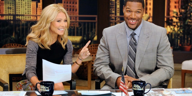 Kelly Ripa only found out Michael Strahan (seen in 2012) was leaving the show minutes before he announced the departure live on air.