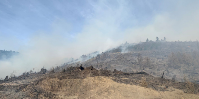 The Nakia Creek Fire began on October 9 in the Larch Block of the Yacolt Burn State Forest.