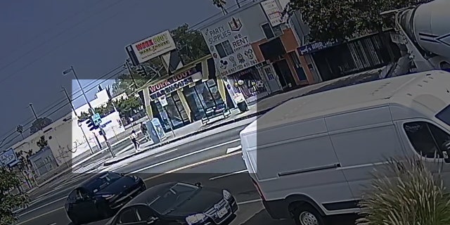 The attack happened around 11:30 a.m. near the intersection of Hatteras Street and Lankershim Boulevard – an area police say has a high volume of pedestrian traffic.