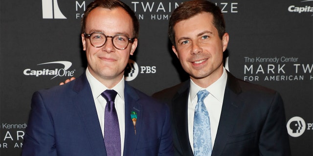 Pete Buttigieg and his husband, Chasten