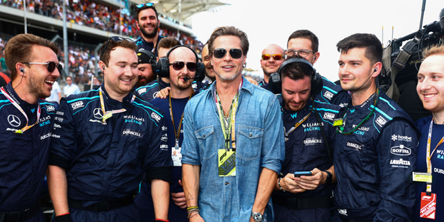 Brad Pitt was spotted chatting up Formula 1 CEO Stefano Domenicali, Circuit of the Americas chairman Bobby Epstein and several team bosses as they discussed filming the movie between race weekends next year.