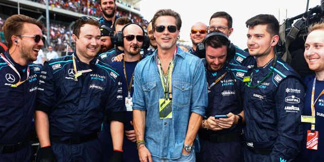 Brad Pitt was spotted chatting up Formula 1 CEO Stefano Domenicali, Circuit of the Americas chairman Bobby Epstein and several team bosses as they discussed filming the movie between race weekends next year.