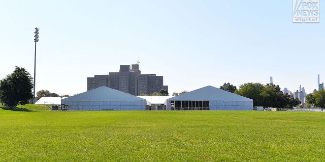 The original migrant tent city project was slated for Orchard Beach in the Bronx.