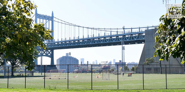 General view of soccer fields on Randall's Island in New York City, October 11, 2022.