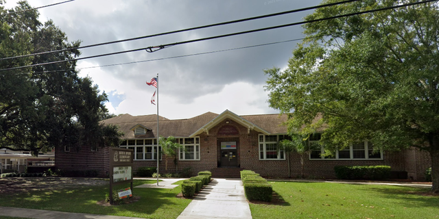 Ruth N. Upson Elementary School in Duval County, Florida, where an ax-wielding man attempted to gain entry. School police shot the man at least once during the confrontation. 