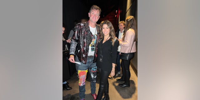 Camille Vasquez and Ben Chew attend the opening show of Johnny Depp's tour with Jeff Beck in Washington, DC