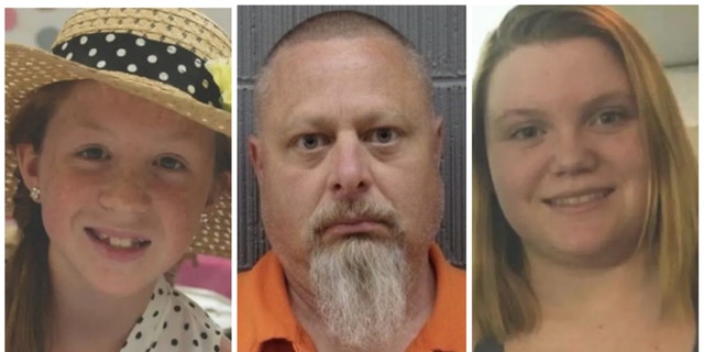 Authorities announced Monday the arrest of Richard Allen, center, for the murders of Libby German, left, and her best friend, Abby Williams, in Feb. 2017.