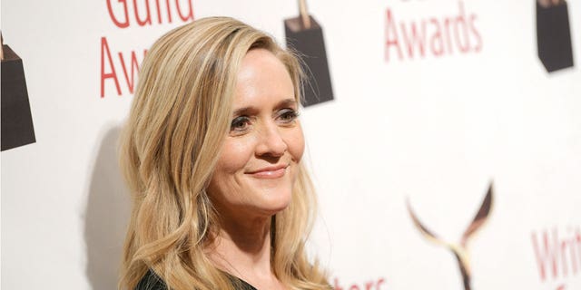 Samantha Bee poses backstage the 72nd Writers Guild Awards at Edison Ballroom on February 01, 2020 in New York City. (Photo by Roy Rochlin/Getty Images for Writers Guild of America, East)