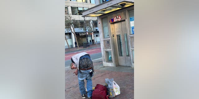 An elevator for disabled people to access trains has been closed due to the homeless drug crisis.