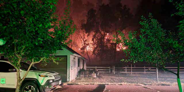 The grassland fire in Nebraska's Sandhills region grew to around 30 square miles. Since then firefighters have nearly contained the wildfire.
