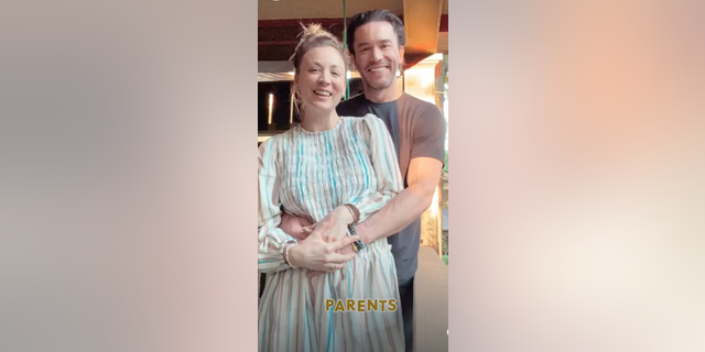 Kaley Cuoco and Tom Pelphrey excitedly referred to themselves as "parents" in a sweet new photo.