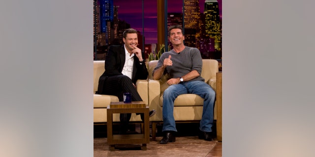 Simon Cowell and Ryan Seacrest on Jay Leno