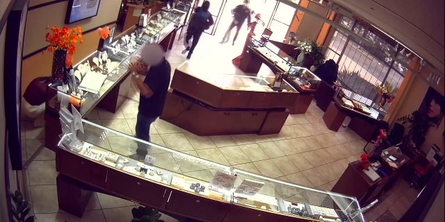 A jewelry store employee was pistol-whipped during an armed robbery in Rancho Cucamonga.