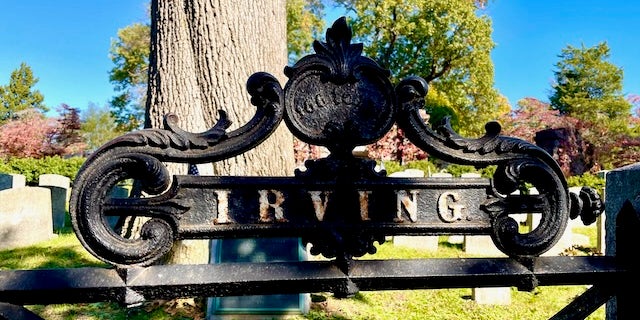 Washington Irving is buried in the same Dutch church graveyard he immortalized in "The Legend of Sleepy Hollow."