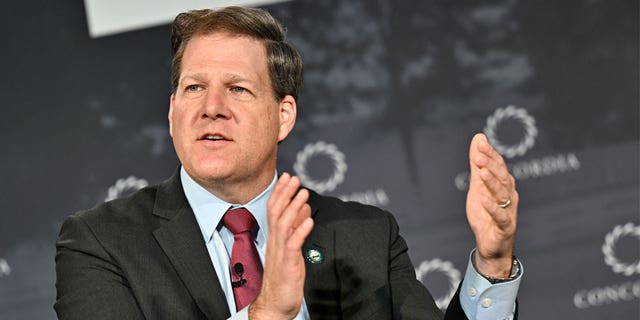 New Hampshire Governor Chris Sununu speaks onstage at the 2022 Concordia Lexington Summit - Day 1 at the Lexington Marriott City Center on April 7, 2022 in Lexington, Kentucky.