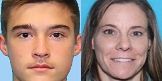A split photo of Tyler Roenz, 17, and Michelle Roenz, 49, who were declared missing by the Harris County Sheriff's Office. Both were last seen in Humble, Texas. 