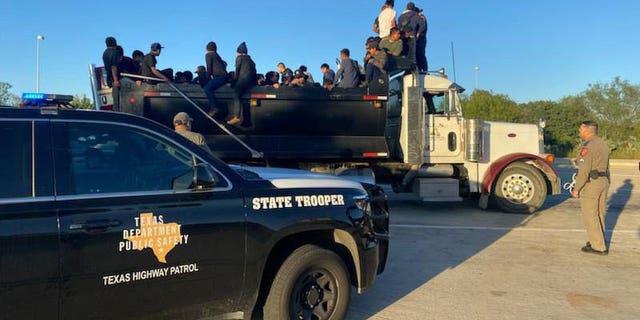 Texas Department of Public Safety is seen thwarting attempts to smuggle people on I-35.