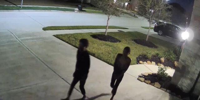 Abused Texas twins seen escaping their home in Cypress, Texas.