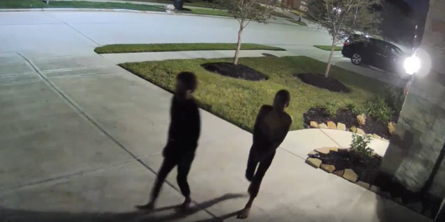 Abused Texas twins seen escaping their home in Cypress, Texas.