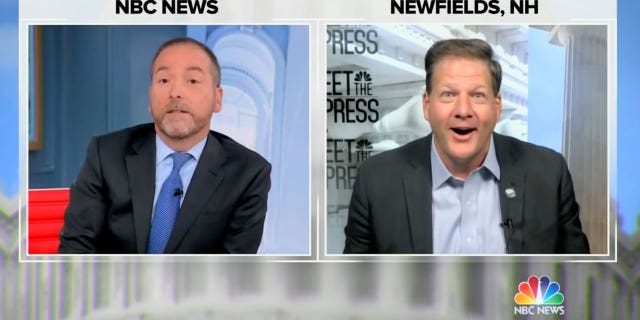 New Hampshire Governor Chris Sununu told NBC's Chuck Todd that it is "in a bubble" during Sunday's match of "Meet the press."