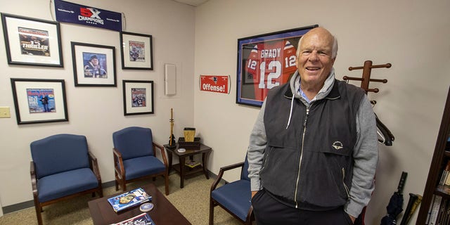 Tom Brady Sr. stands inside his San Mateo, California, office on Nov. 13, 2019. Tommy Brady, as the New England Patriots quarterback is known in his hometown, spent his first 18 years in San Mateo, but in some respects, it's as if he never left.